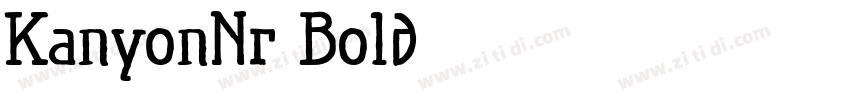 KanyonNr Bold字体转换